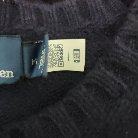 Polo Ralph Lauren Heritage Bear Wool Crewneck Sweater in Navy Blue - Picture 9 of 10